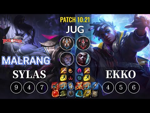 KT Malrang Sylas vs Ekko Jungle - KR Patch 10.21