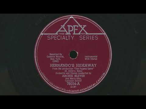 1954 ARCHIE BLEYER Hernando's Hideaway MARIA ALBA Castanet - 78 RPM Record