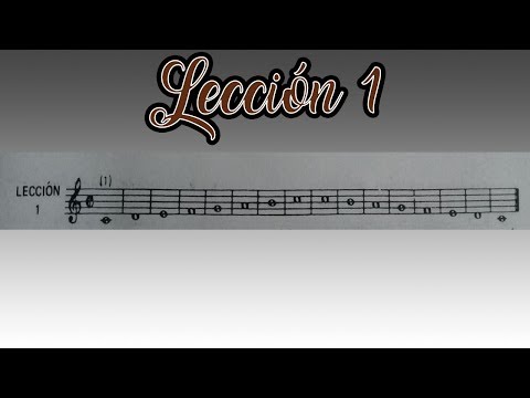 Lección 1 Método de Solfeo Hilarion Eslava - Primera Parte