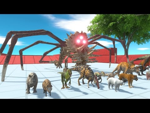 Escape from Giant Skeleton Spider -Animal Revolt Battle Simulator