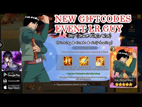 Shinobi Bonds Hero New Giftcodes - Event LR Guy Naruto RPG | Konoha Guardian Burning Gift Codes