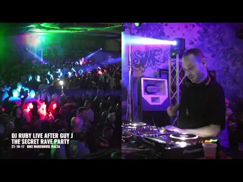DJ Ruby Live Video set after Guy J at The Secret Rave, BMX Warehouse Malta 21-10-17