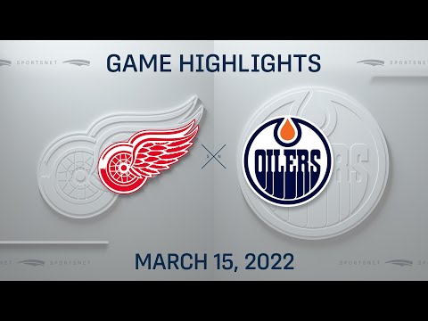 NHL Highlights | Red Wings vs. Oilers - Mar. 15, 2022
