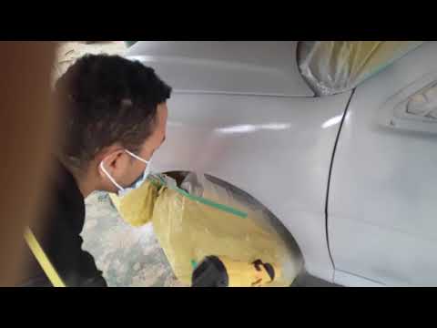 Aplicando o Primer P.U, com Pistola elétrica. Parte 8