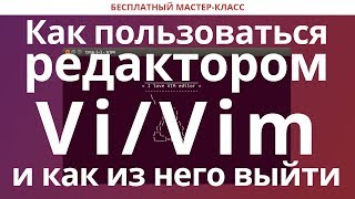 Как пользоваться редактором Vi/Vim и как из него выйти