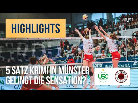 USC Münster - Dresdner SC | Highlights Frauen Volleyball Bundesliga