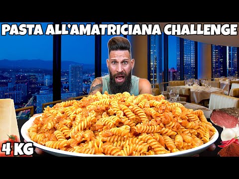 4.5 KG di PASTA AMATRICIANA Challenge (Rivisitata) - MAN VS FOOD