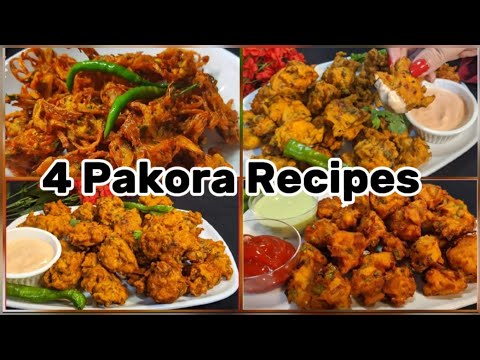 4 Quick & Easy Pakora Recipes || Ramadan Special Recipes By Pakistani Mom In USA ❤️