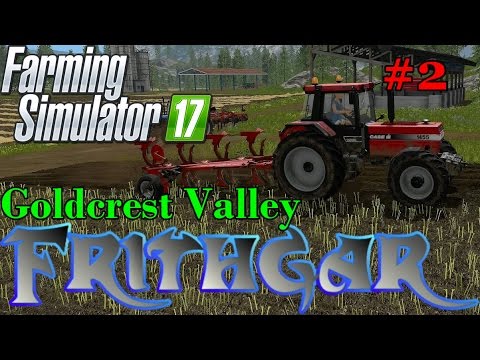 Let's Play Farming Simulator 2017, Goldcrest Valley #2: Ploughing And Mapping A Game Wheel!