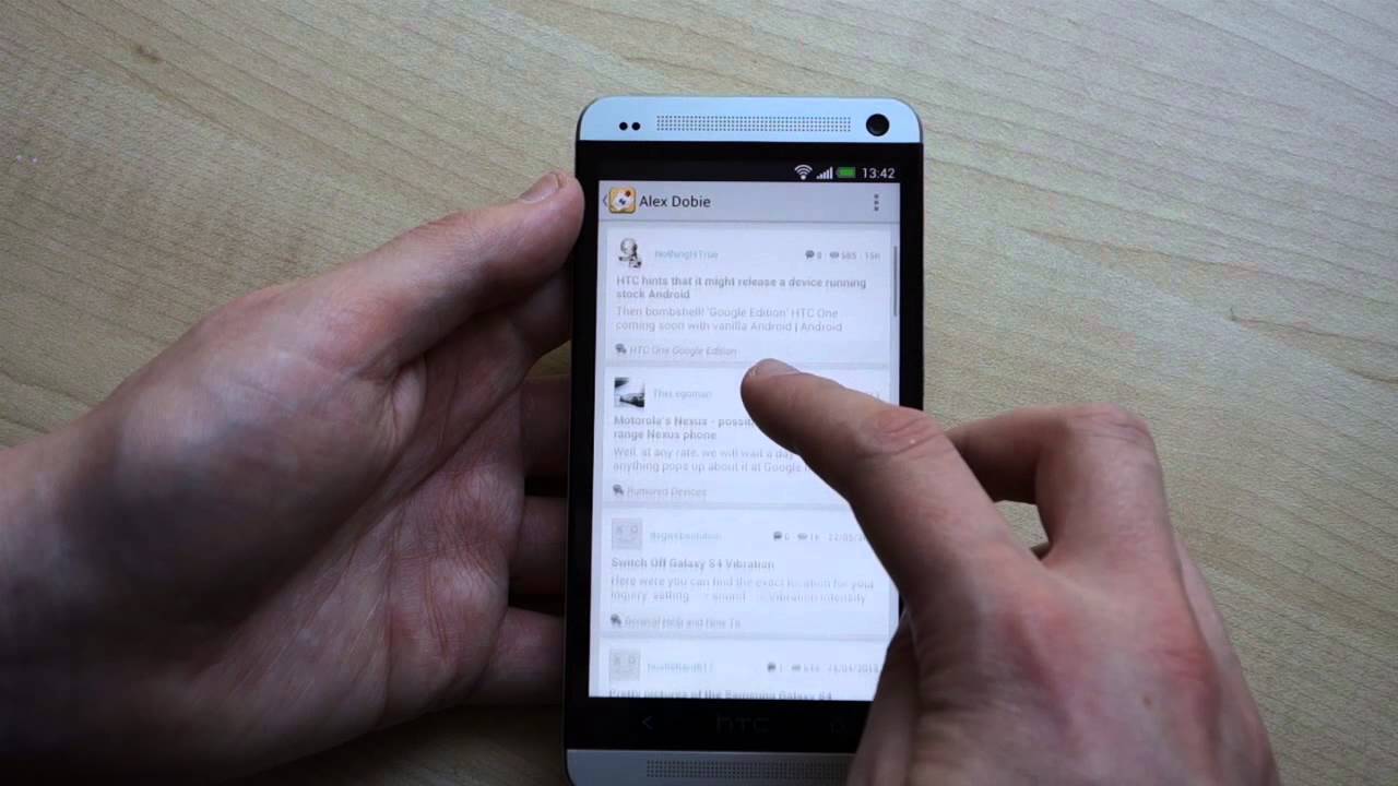 Tapatalk 4 hands-on - YouTube
