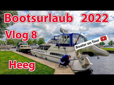 Vlog 8: Boating holiday 2022 - Heeg - Heegerwal - boating in June through Friesland - from Sneek