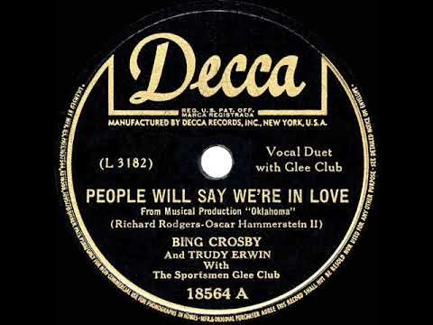 1943 HITS ARCHIVE: People Will Say We’re In Love - Bing Crosby & Trudy Erwin (a cappella)