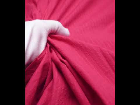Check Pink Pure Cotton 115 GSM Handwoven Fabric — video