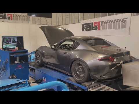 Supercharged MX-5 Miata Dyno run Fab9tuning