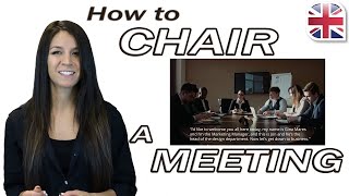 Chair a Meeting in English - Useful English Phrases for Meetings - Business English