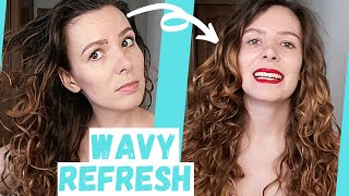 HOW TO Refresh Wavy Hair | Quick and Easy Refresh for Curly Hair