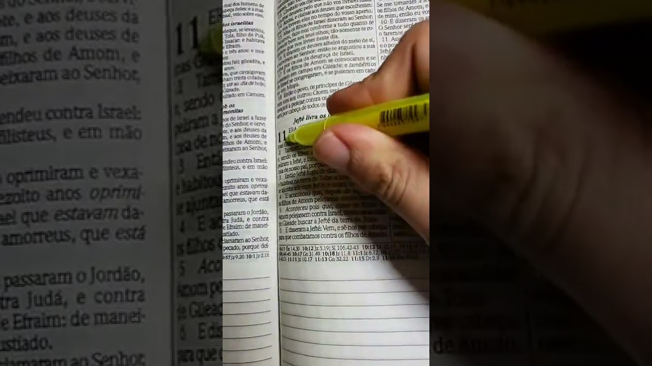 Bíblia, Papel e Caneta ( Juízes 11.1 até 6 )