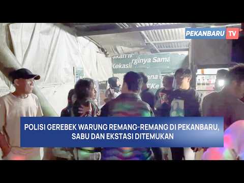 Polisi Gerebek Warung Remang Remang di Pekanbaru, Sabu dan Ekstasi Ditemukan