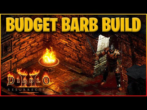 Super-Cheap Loot Barb Destroys Travincal! [Diablo 2 Resurrected Budget Build]