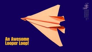 How to make a Simple Paper airplane that flies and loops | Looper