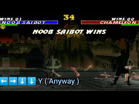 Noob Saibot MK2 Hits Tutorial Combo Tutorial Fatality Cheats Ultimate Mortal Kombat Trilogy Sega MD