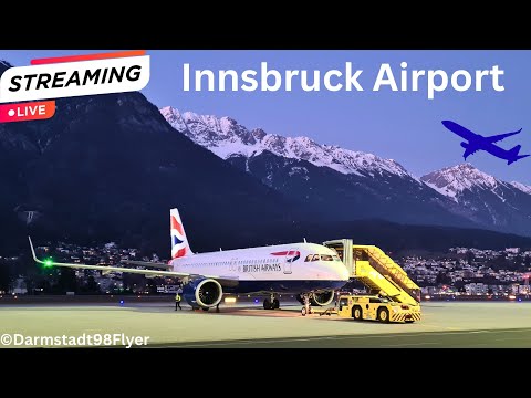 ✈️Innsbruck Airport Live | 🚒🔥🔥Feuer Nordkette | #d98flyer #innsbruck #planespotting #waldbrand