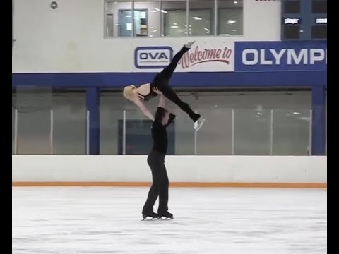 Elaine Jurun & Zdenek Krajc 2021 Ice Fest Masters Pairs Freeskate