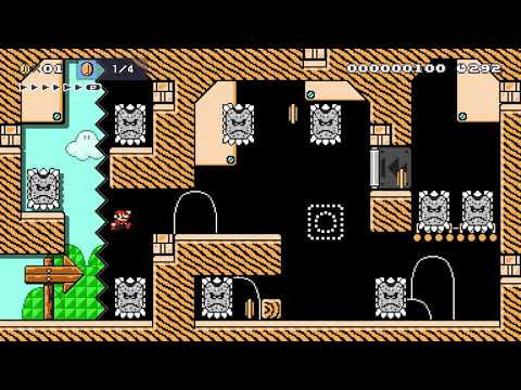 Thwomp Stomp Romp (Super Mario Maker 2)