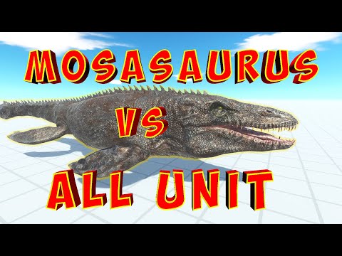🐊😳 NEW UNIT MOSASAURUS VS ALL UNIT 🦕 - Animal Revolt Battle Simulator