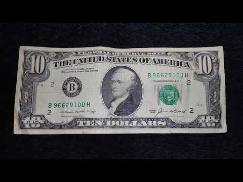 1985 10 Dollar Bill