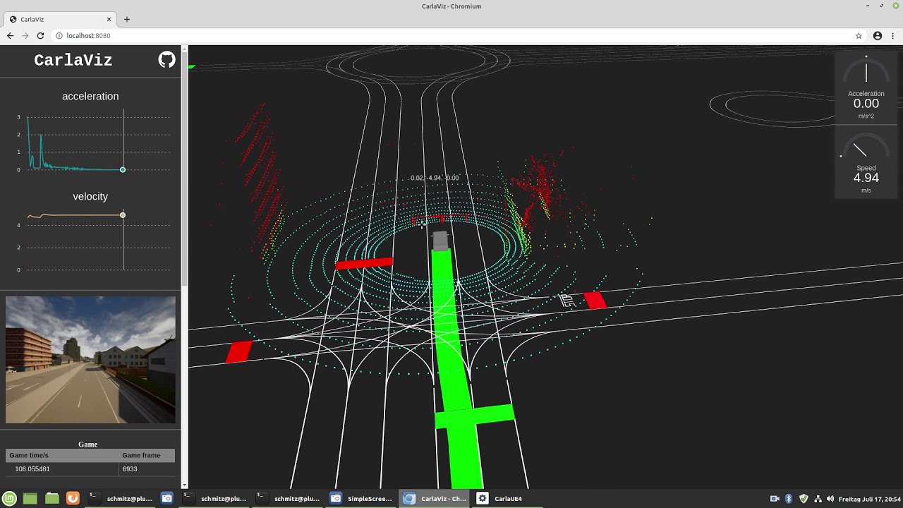 CarlaViz: visualization of streamed CARLA simulator data in the webbrowser