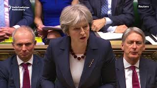May Says Kremlin &#39;Culpable&#39; For Nerve-Agent Poisoning