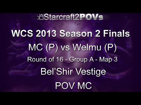 SC2 HotS - WCS 2013 S2 Finals - MC vs Welmu - Group A Ro16 - Map 3 - Bel'Shir Vestige - MC