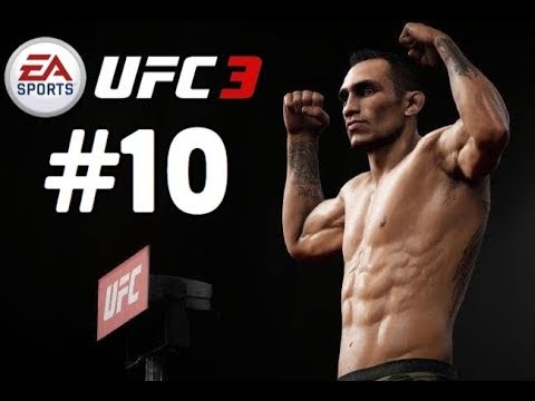 UFC 3 Featherweight Career Mode Walkthrough Part 10 - THREE WARS WITH TONY FERGUSON!