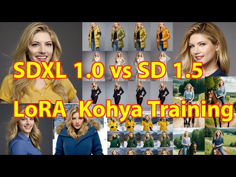 SDXL 1.0 vs SD 1.5 Character Training using LoRA Kohya ss for Stable diffusion Comparison and guide