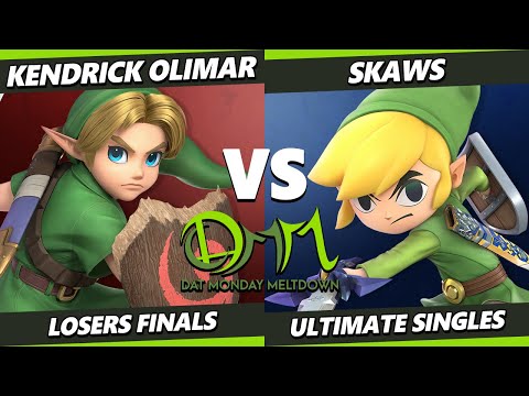 DAT MM 286 Losers Finals - Kendrick Olimar (Young Link) Vs. Skaws (Toon Link) Smash Ultimate - SSBU