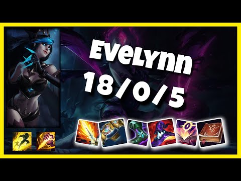 Evelynn vs Karthus BR Challenger JUNGLE (18/0/5) Gameplay Replay - Patch 10.23