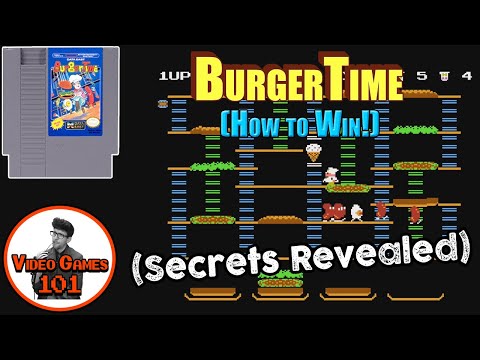 Burger Time Strategy | How to Win! | Video Games 101