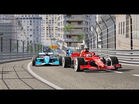 Ferrari F1 2018 vs IndyCar 1999 - Monaco