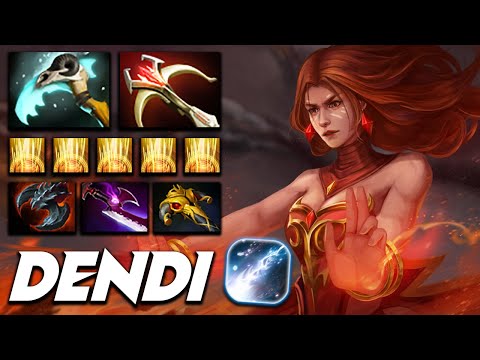 Dendi Lina Fire Ownage - Dota 2 Pro Gameplay [Watch & Learn]