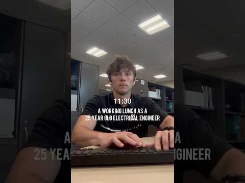 Lunch break as a 25 year old engineer #lunchbreak #lunch #engineering #9to5life #9to5 #engineer #fyp