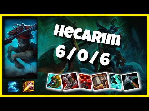Hecarim vs Kayn EU Challenger JUNGLE (6/0/6) Gameplay Replay - Patch 10.24