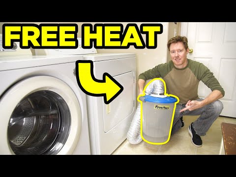 How to get Free Heat from Electric Dryer = EASY!