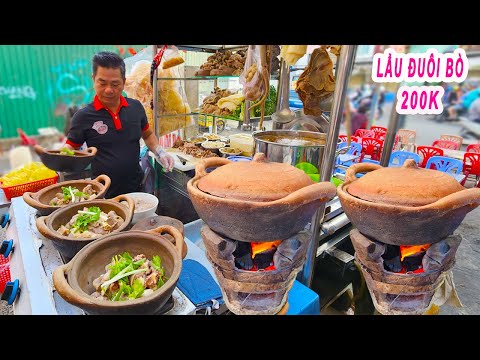 Quán Lẩu Đuôi Bò hơn 20 năm nấu bằng Nồi Đất Than Hồng ở Sài Gòn