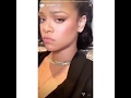 Rihanna Listening To Wizkid's Ojuelegba While Admiring Herself