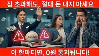 놓치면 돈만 버립니다! 항공사 절대 안 알려주는 수하물 초과요금 0원 비밀 공개,  #AirlineSecrets, #TravelHacks