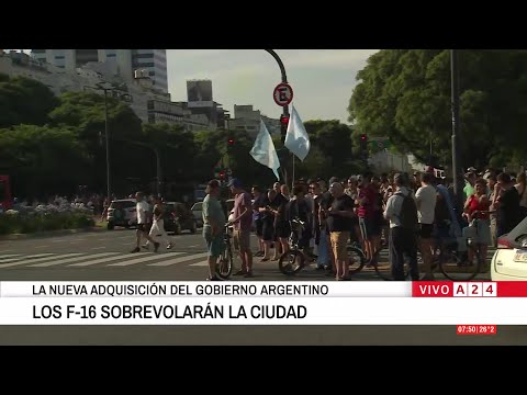 🔴 LOS F-16 LLEGARON A LA CIUDAD DE BUENOA AIRES