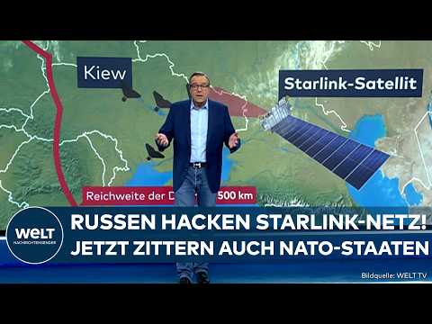 PUTINS KRIEG: Russen hacken Starlink-Satelliten! Jetzt gerät auch die Nato in Schwierigkeiten