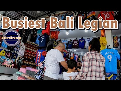 BALI LEGIAN MAIS MOVIMENTADO || Excursão a pé Legian Benesari _ Bali