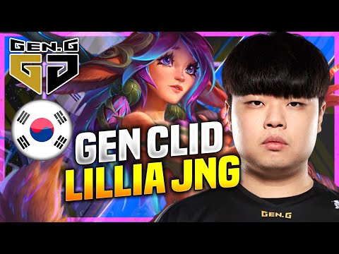 CLID CHILLING WITH LILLIA! - GEN Clid Plays Lillia Jungle vs Graves! | KR SoloQ Patch 10.22